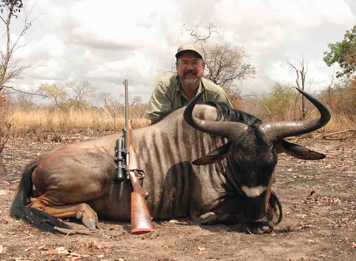 In Africa it’s considered a medium bore, most commonly used on tougher plains game, such as wildebeest.
